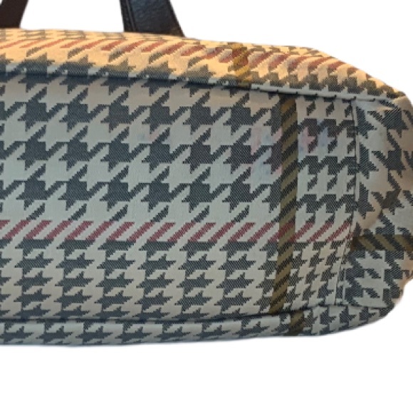 Ralph Lauren Houndstooth Cinch Tote Bag - Picture 7 of 12